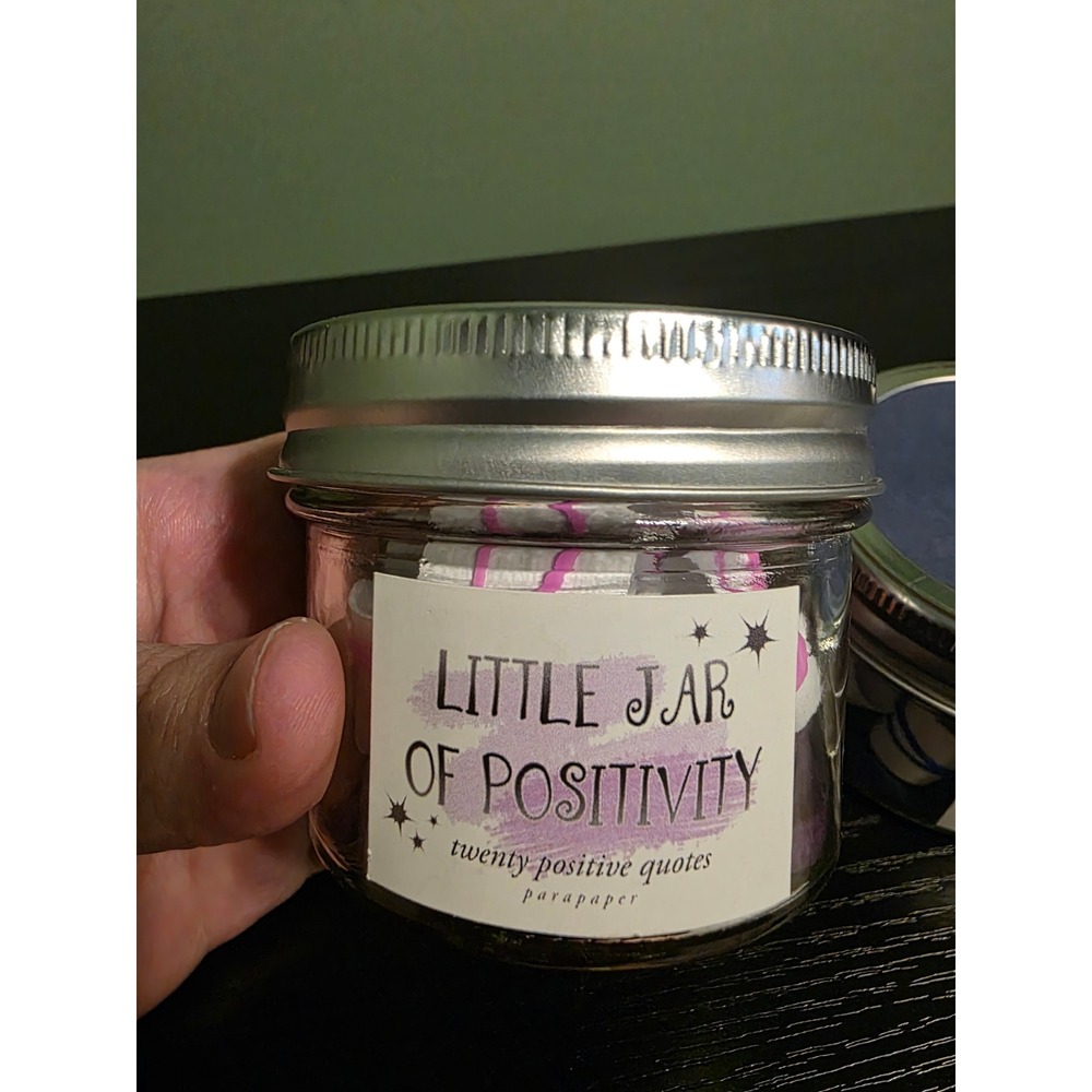 Parapaper Little Jar of Positivity 20 Positive Quotes Inspirational Gift Set - Picture 2 of 3